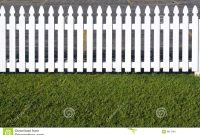 White Wooden Picket Fence Stock Photo Image Of White 9617264 with sizing 1300 X 957