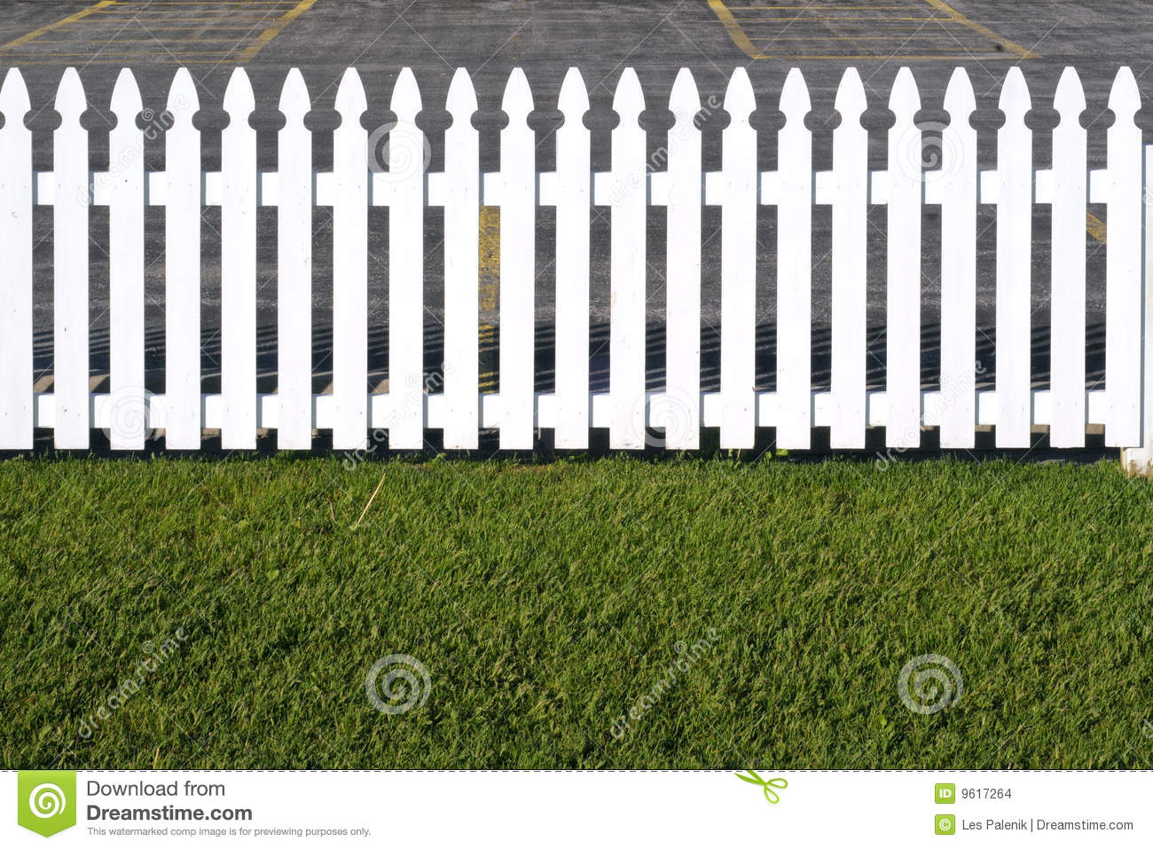 White Wooden Picket Fence Stock Photo Image Of White 9617264 with sizing 1300 X 957