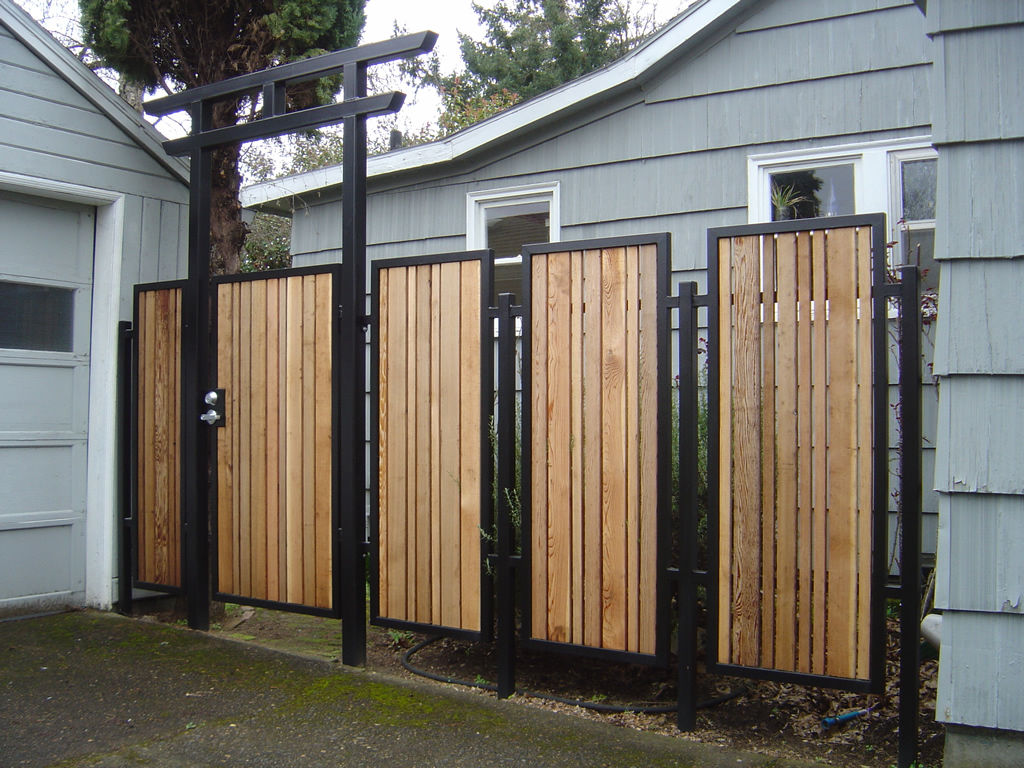 Wood And Metal Fence Ideas Fences Design pertaining to measurements 1024 X 768