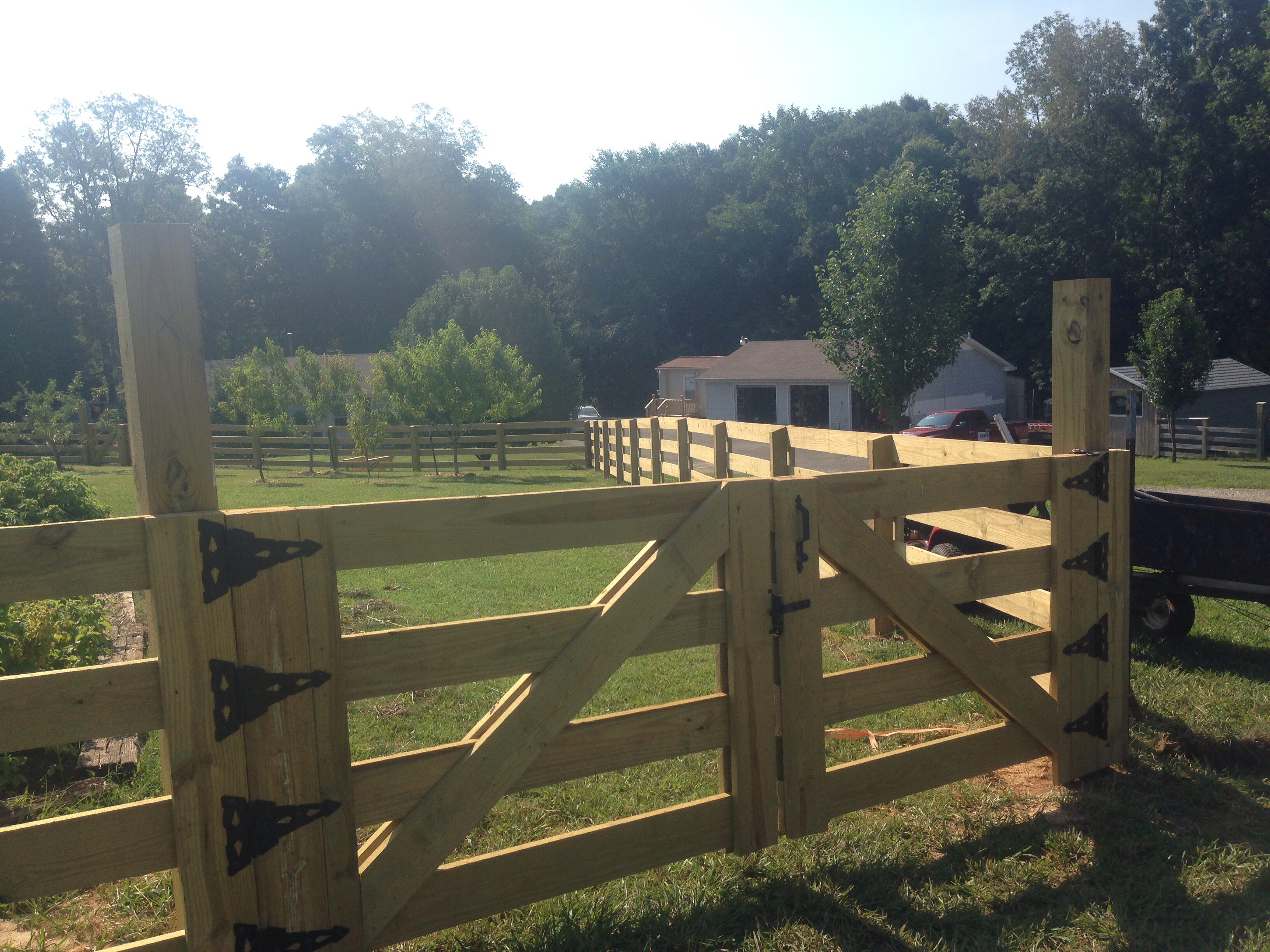 Wood Farm Fence Gate 1 Wood Farm Fence Gate Churlco within size 3264 X 2448