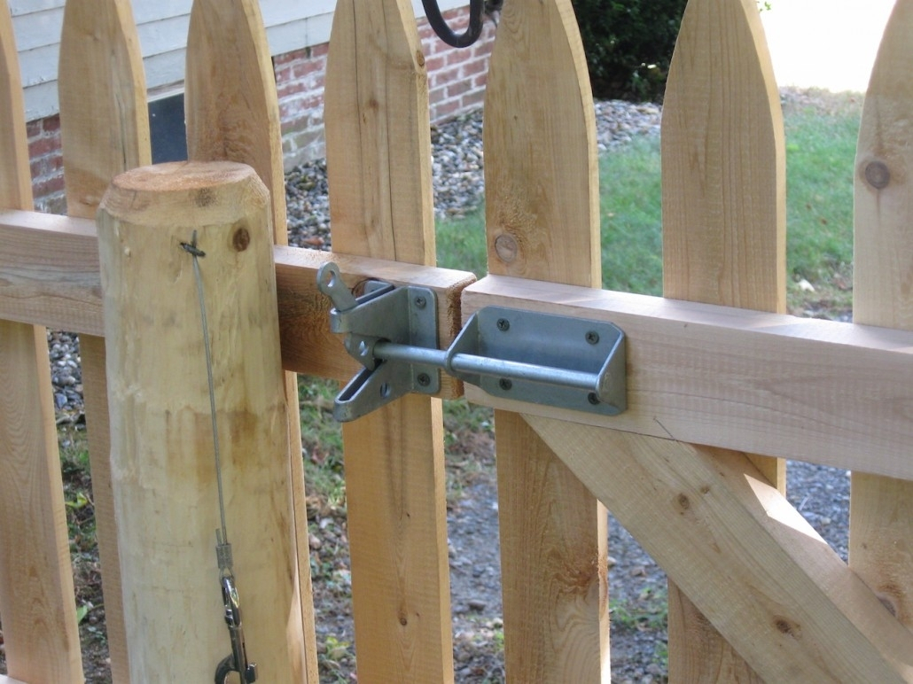 Wood Fence Gate Combination Lock Fences Design within size 1030 X 772