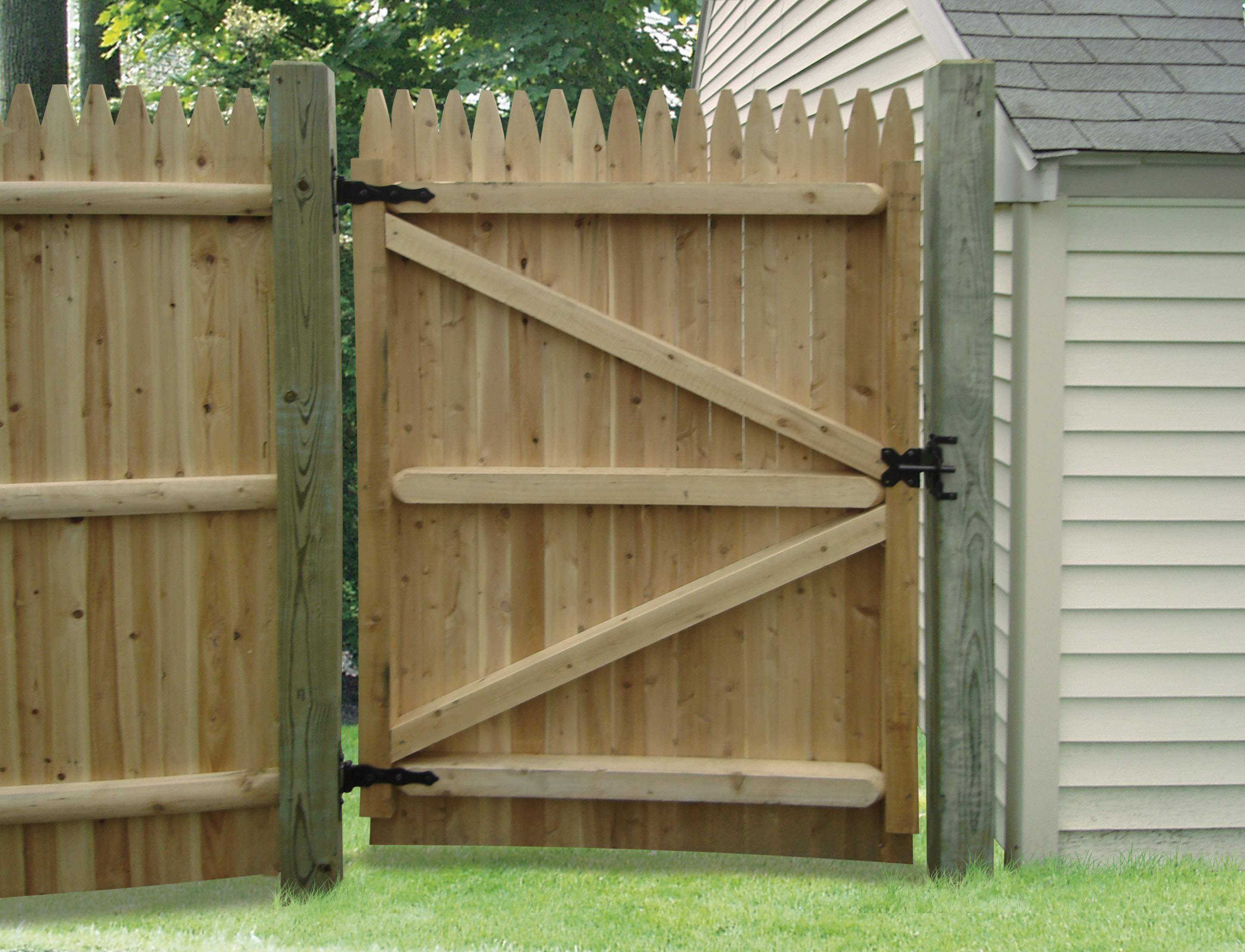 Wood Fence Gate Design Plans Fences Ideas with proportions 2888 X 2208