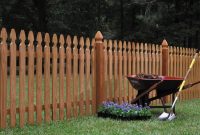 Wood Fencing 42 X 8 Premium Cedar Gothic Picket Fence Panel pertaining to size 900 X 900