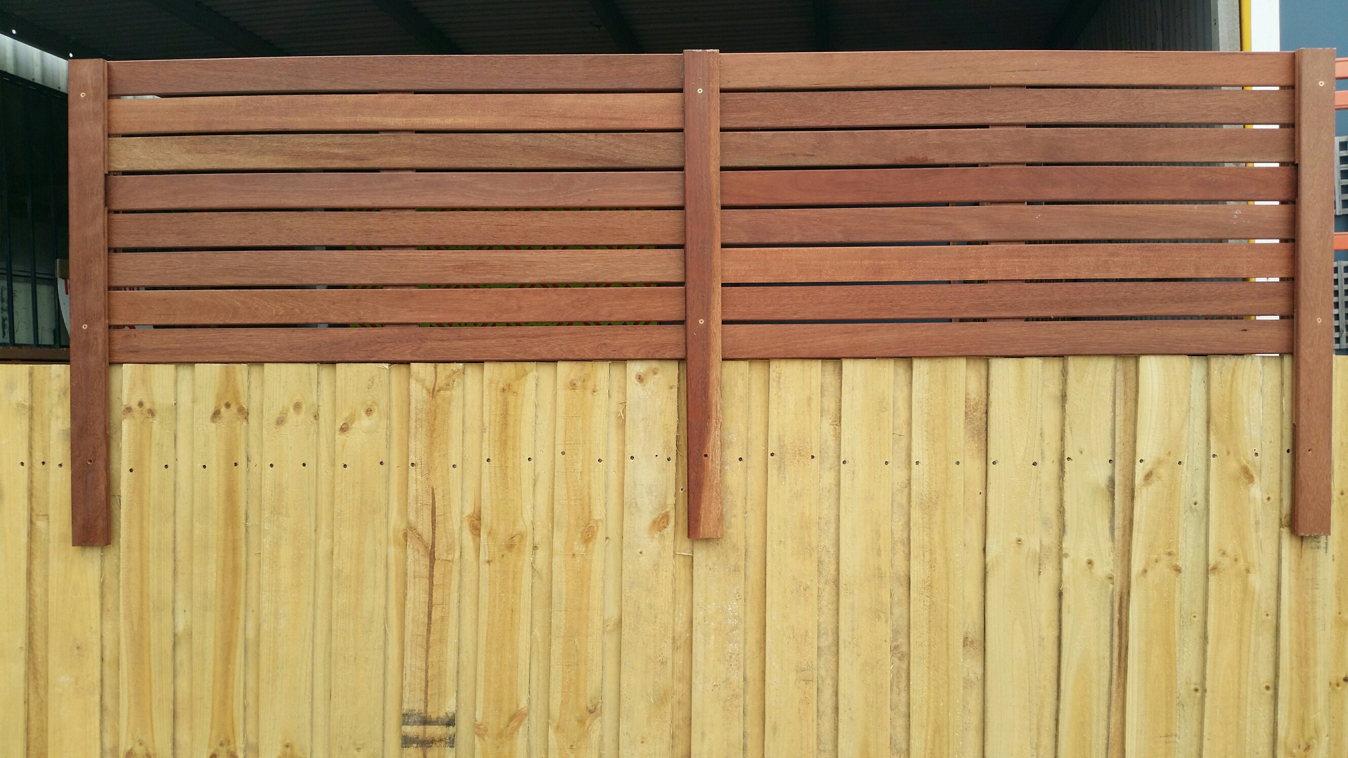 Wood Slat Fencing Bunnings Fences Design throughout sizing 2656 X 1494