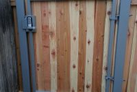 Wooden Gate With Keypad Installed Frontier Fence Company From with regard to proportions 2448 X 3264