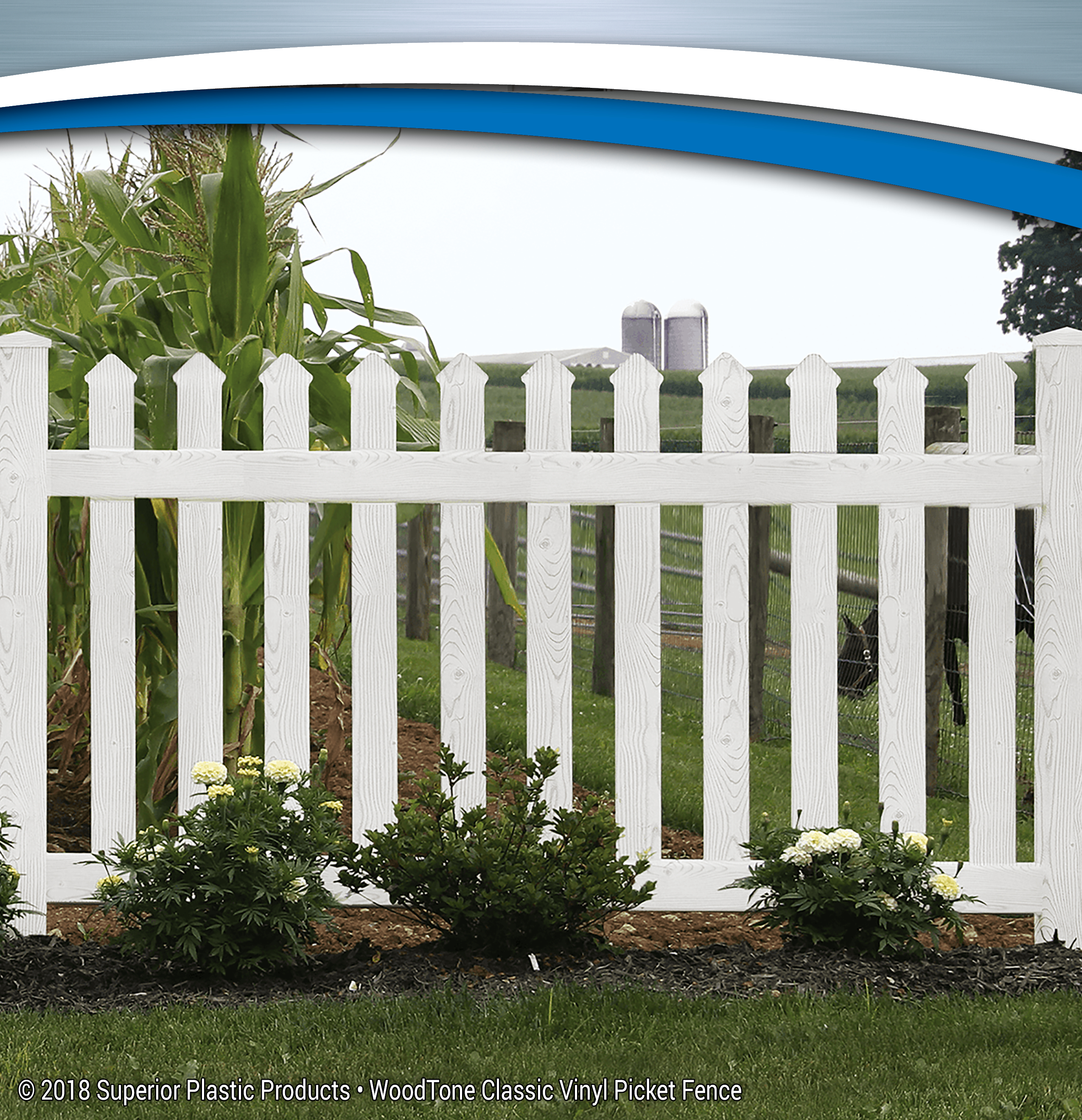 Woodtone Vinyl Fence Superior Plastic Products throughout size 2550 X 2639