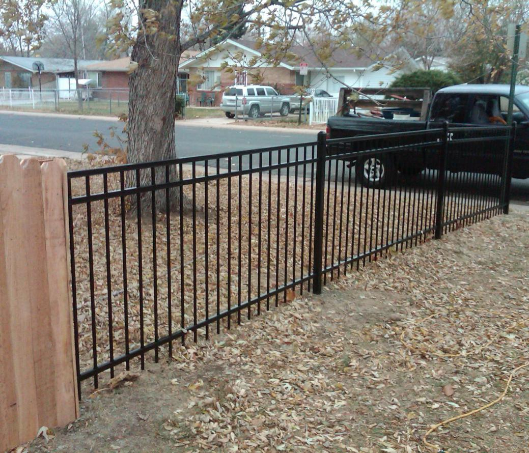 Wrought Iron Fence Post Spacing Fences Ideas in measurements 1039 X 890