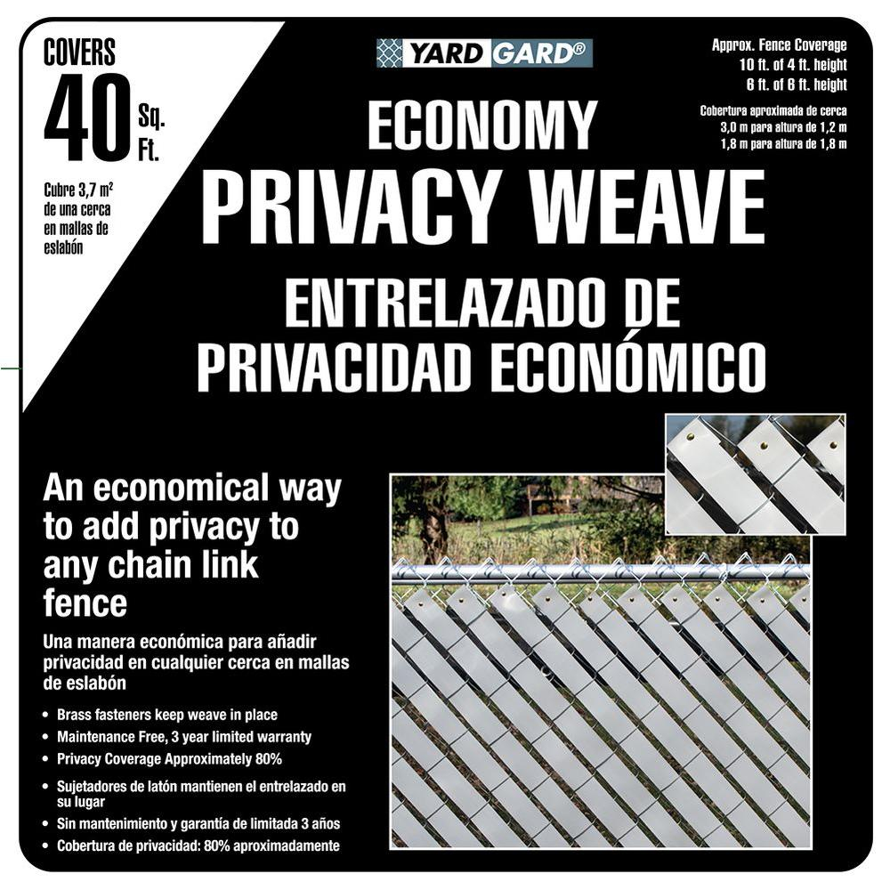 Yardgard 4 Ft H X 250 Ft W White Economy Vinyl Fence Panel Weave with measurements 1000 X 1000