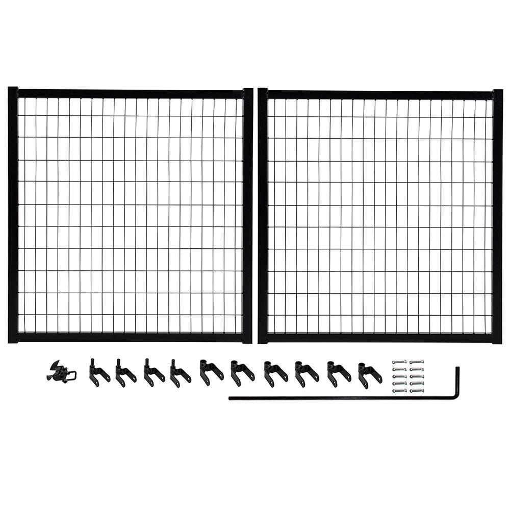 Yardgard Select 10 Ft W X 4 Ft H Powder Coated Steel Double Drive throughout measurements 1000 X 1000