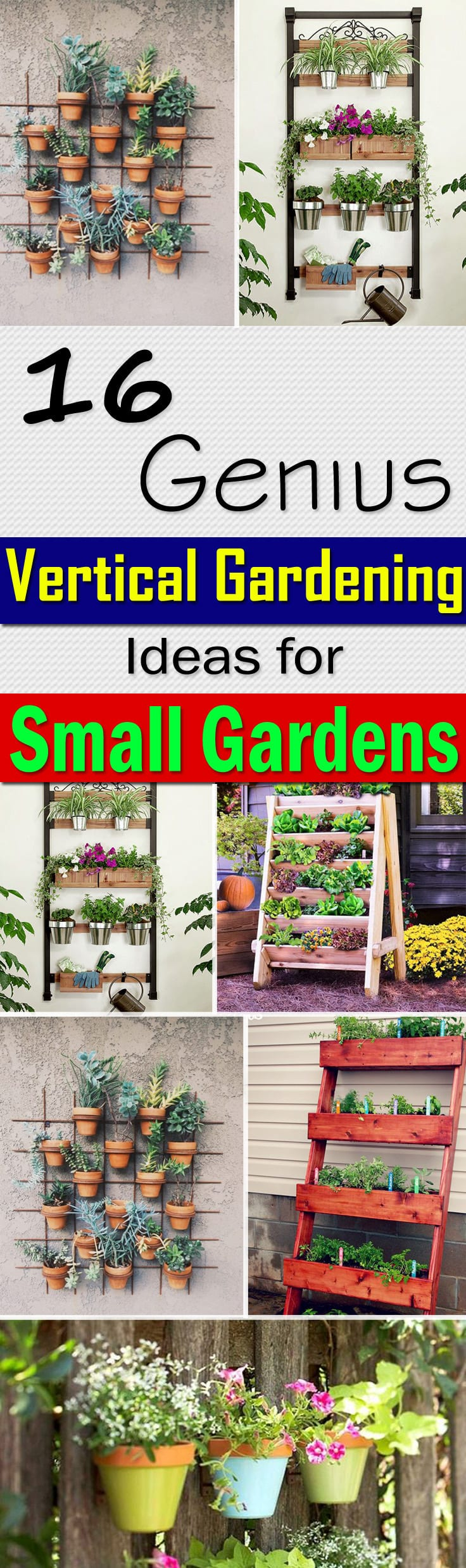 16 Genius Vertical Gardening Ideas For Small Gardens throughout measurements 736 X 2478