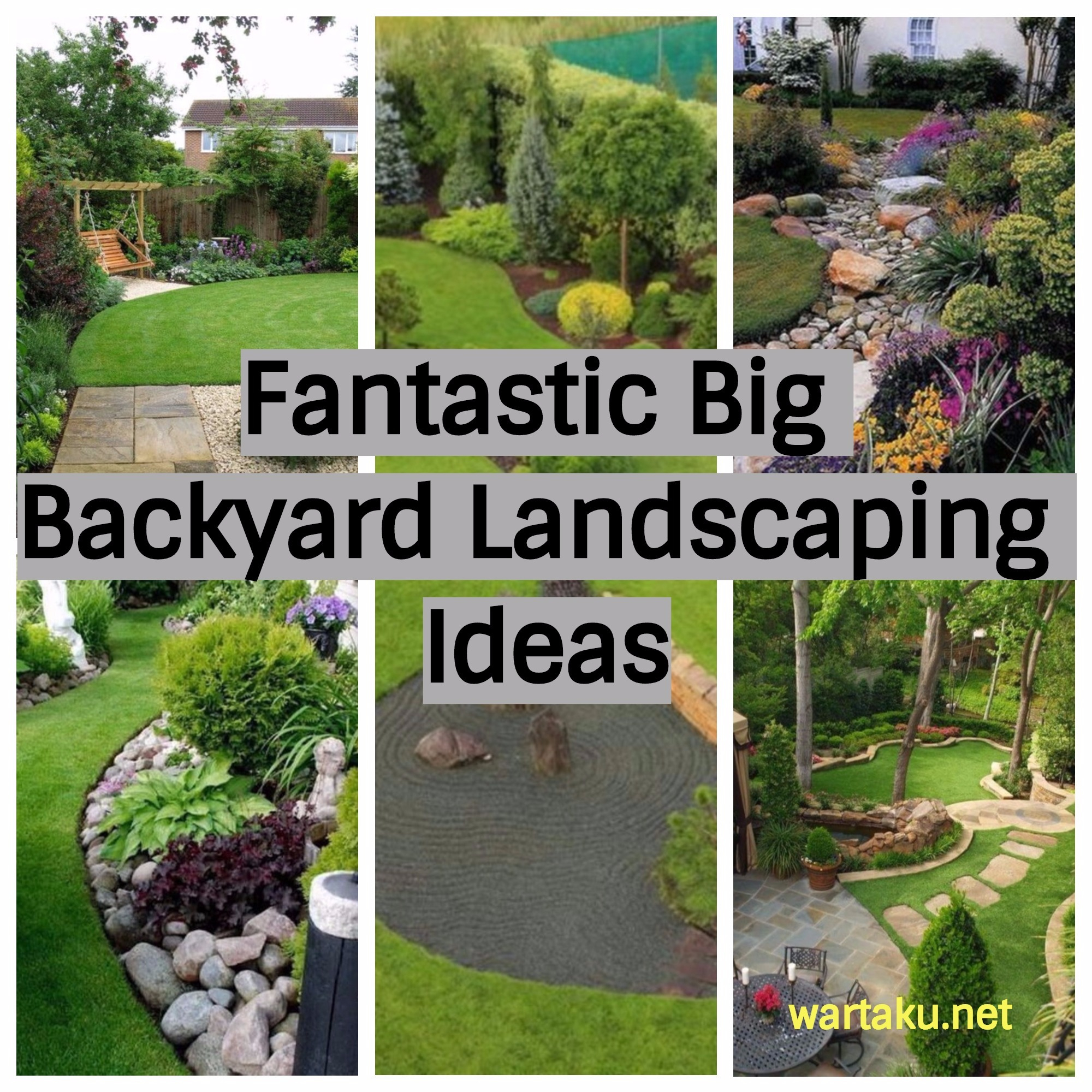 17 Fantastic Big Backyard Landscaping Ideas Wartaku pertaining to size 2000 X 2000