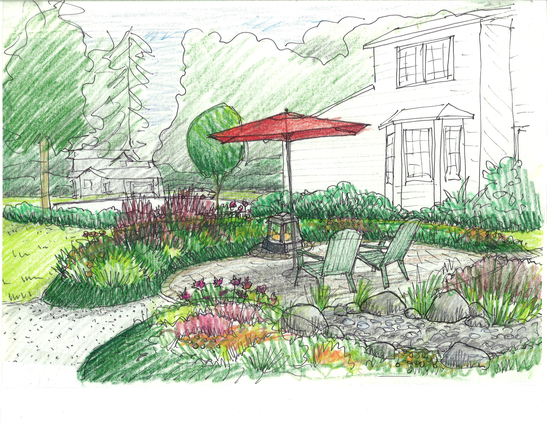 36 Best Landscape Garden Sketches Images Landscape with regard to measurements 2197 X 1698