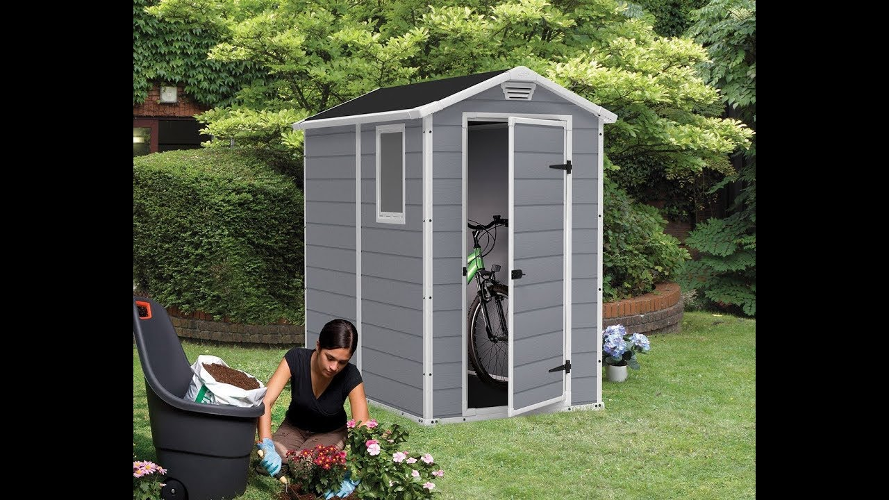 Best Outdoor Storage Sheds Keter Manor Large 4 X 6 Ft Resin Outdoor Backyard Storage Shed with regard to measurements 1280 X 720