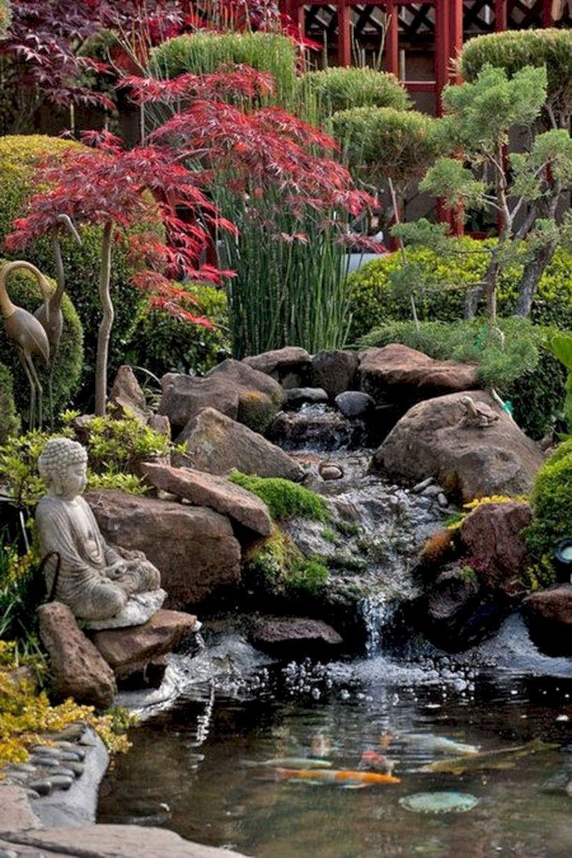 Cool 33 Backyard Japanese Garden Ideas Greenhouseideas regarding sizing 820 X 1230