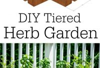 Diy Tiered Herb Garden Tutorial Receipes Raised Garden with proportions 736 X 1128