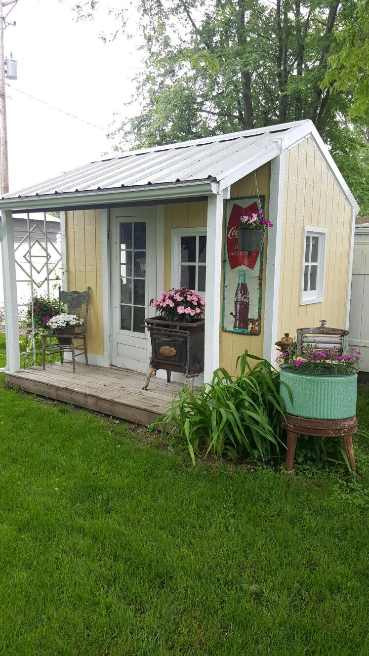 My Backyard She Shed She Sheds Shed Decor Garden Shed inside dimensions 747 X 1328