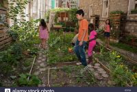 Paris France Families Visiting Backyard Community Garden with regard to proportions 1300 X 955