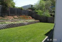 Retaining Wall Slope Down To Flat Backyard Gardenyard In in proportions 2048 X 1536