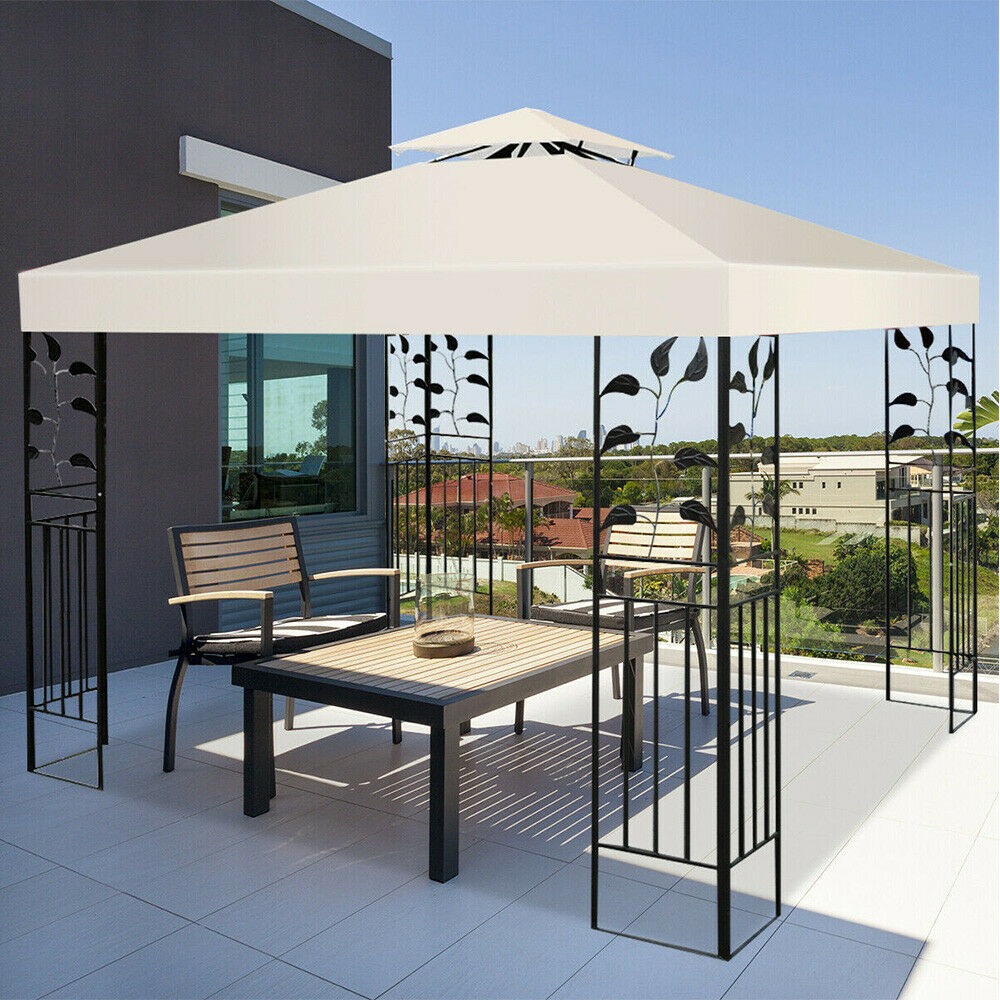 10x10 2 Tier Replacement Canopy Tent Top Patio Garden Gazebo Sunshade Uv Cover with regard to proportions 1000 X 1000