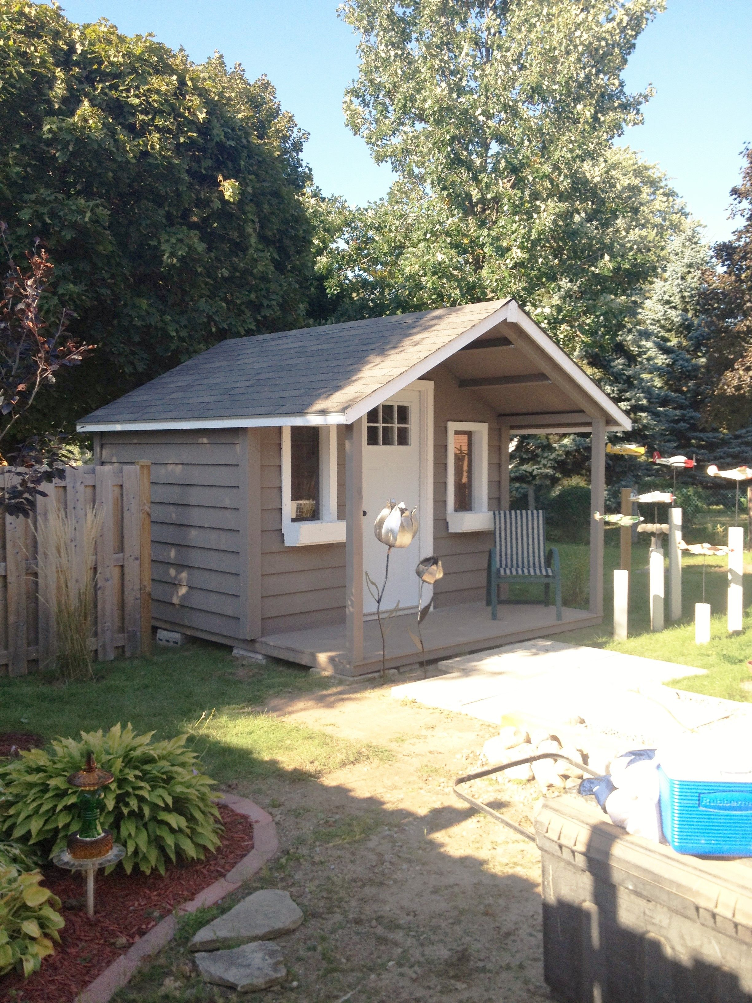 10x10 Medium Classic With 4 Foot Gable Porch Shed Makeover with size 2448 X 3264