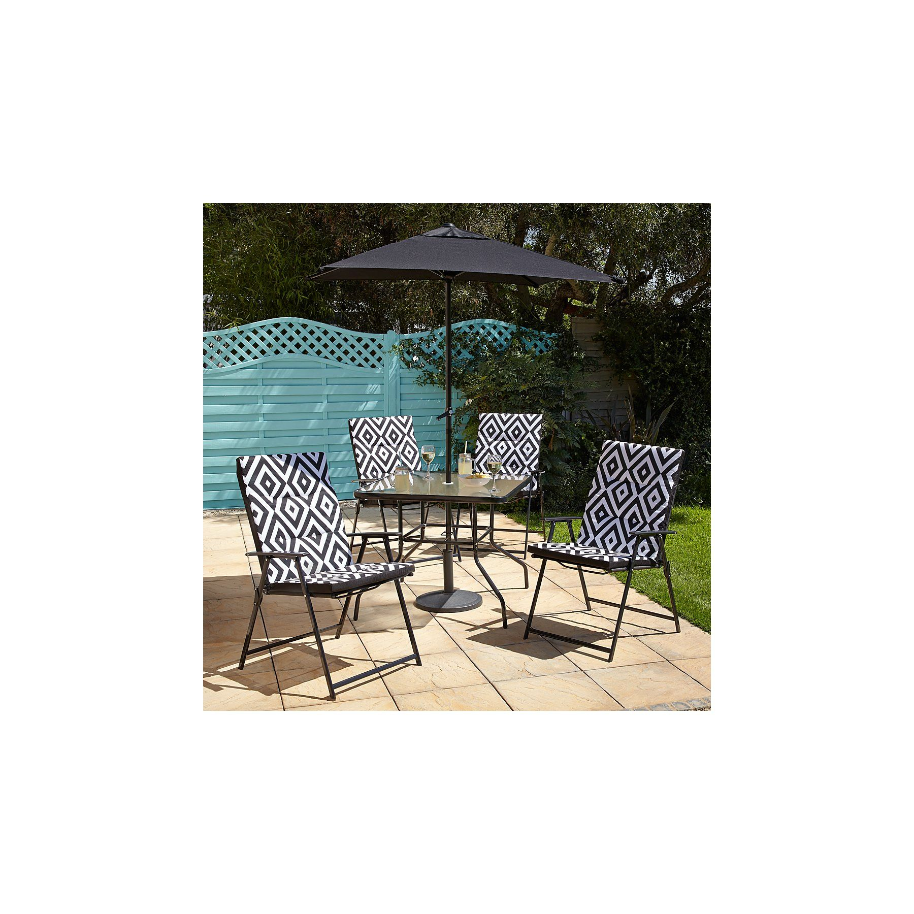 139 Miami 6 Piece Charcoal Patio Set With 4 Pack Monochrome throughout proportions 1800 X 1800