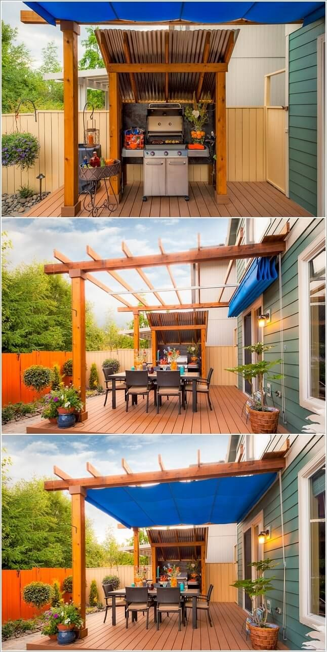 15 Cool Ways To Design A Barbecue Grill Area Backyard intended for proportions 646 X 1288
