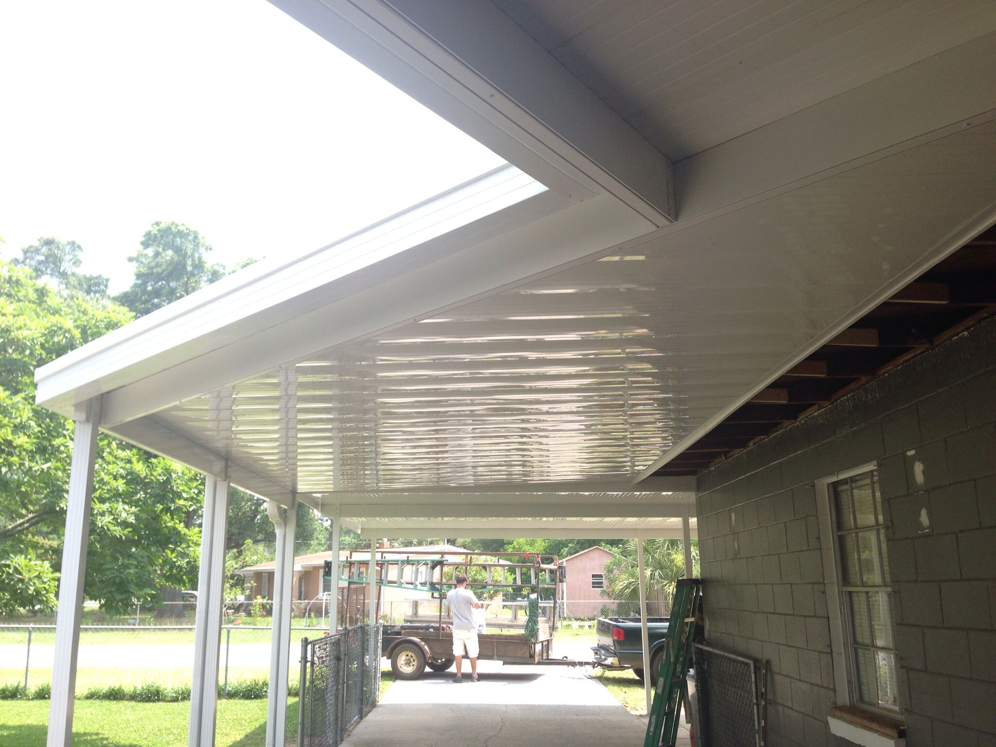15 X 28 Patio Cover With Rain Gutters Heavy Duty 6 Beams throughout proportions 2048 X 1536