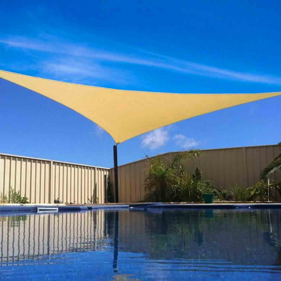 16 X 16 Ft Feet Triangle Uv Heavy Duty Sun Shade Sail Patio Cover Sand Canopy Walmart for size 1080 X 1080