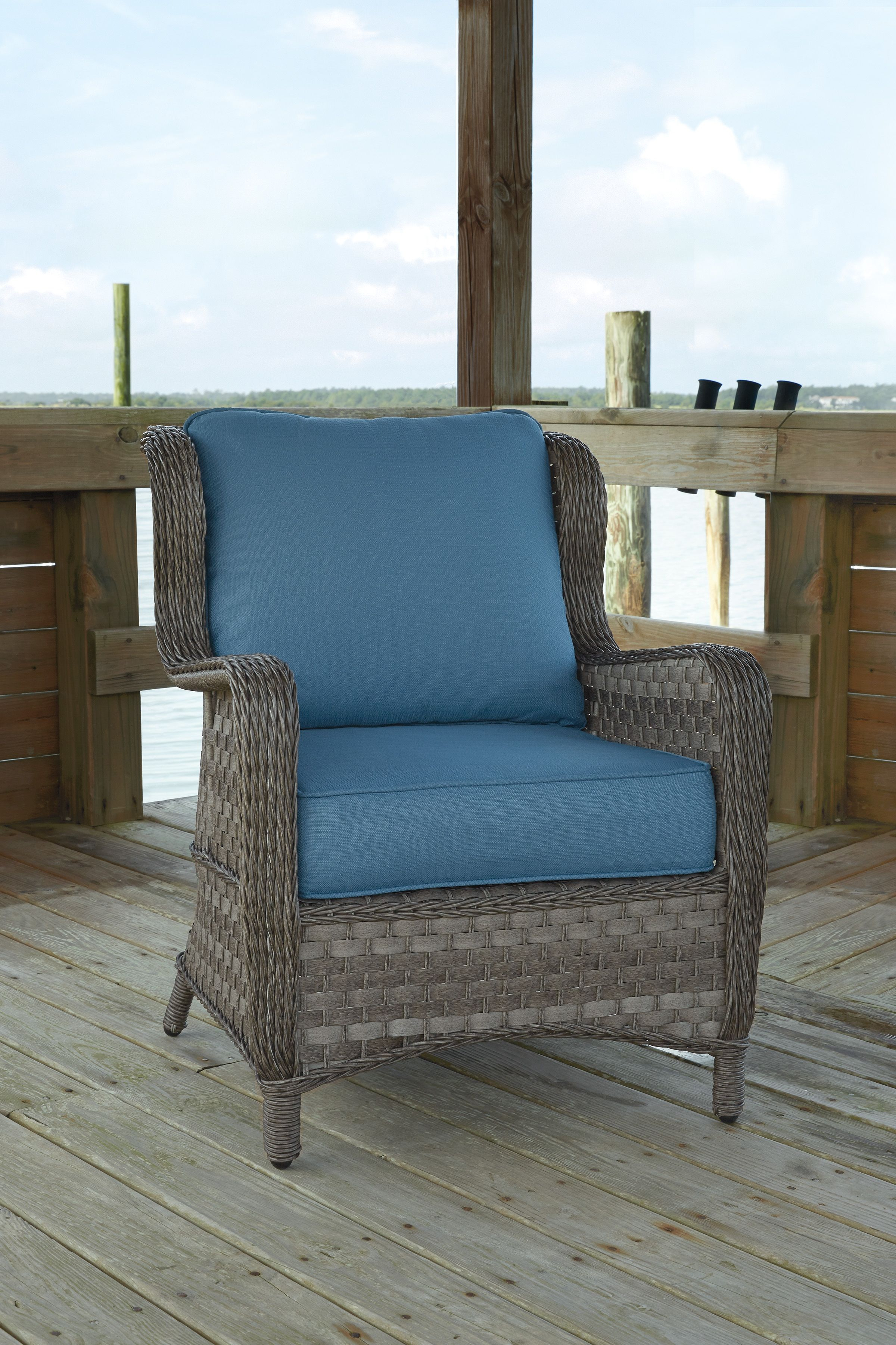 2 Abbots Court Traditional Blue Gray Fabric Resin Lounge inside dimensions 2400 X 3600