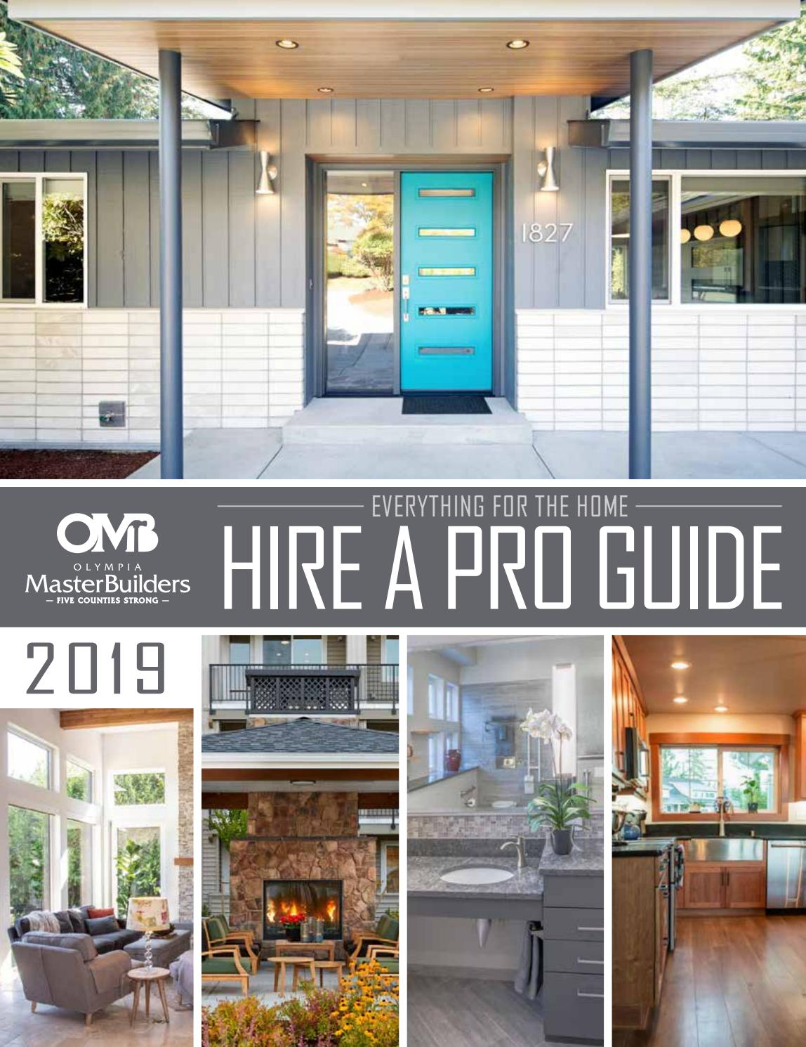 2019 Hire A Pro Guide Olympia Master Builders Issuu with dimensions 1148 X 1490