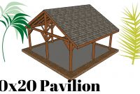 20x20 Picnic Shelter Plans Myoutdoorplans Free throughout measurements 1280 X 720