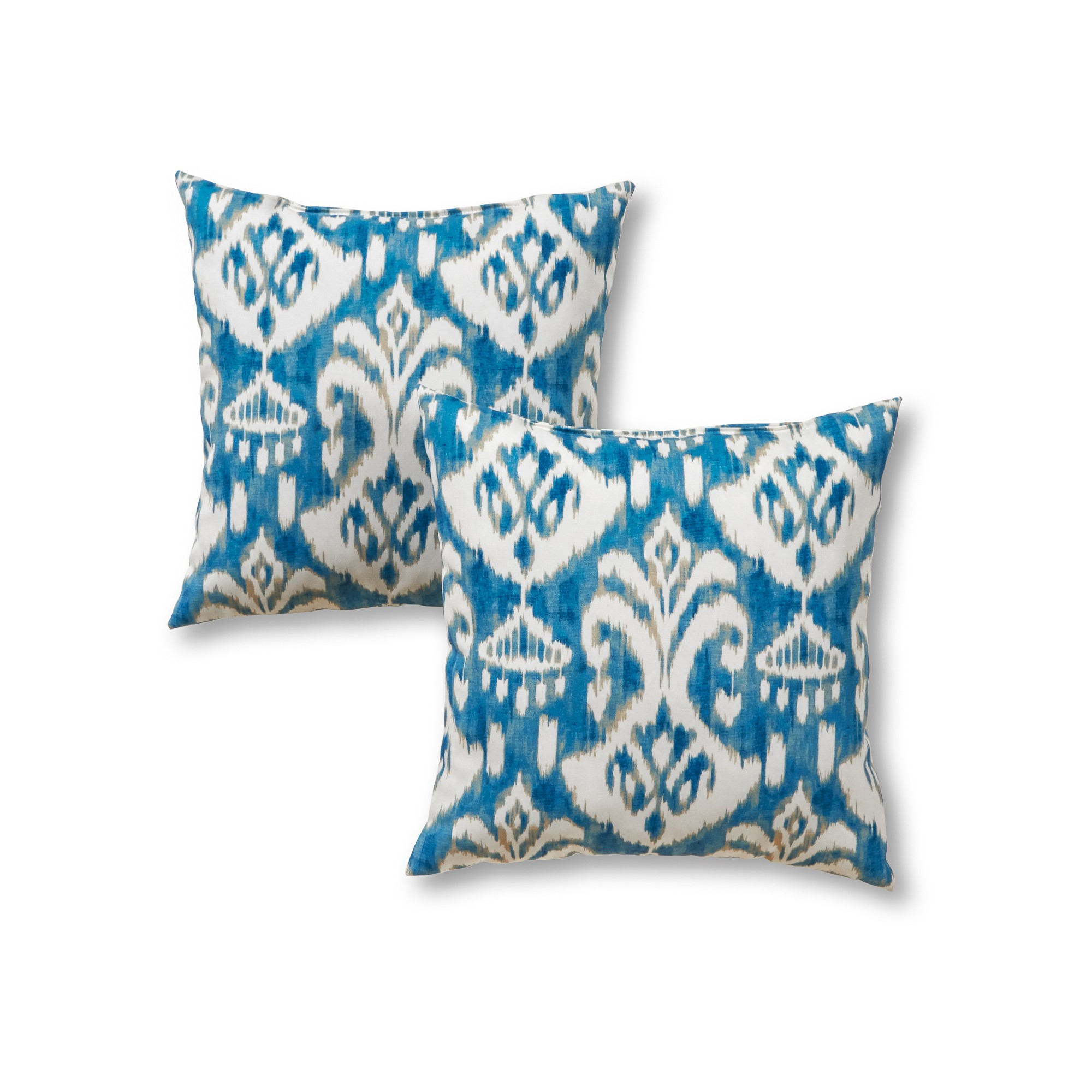 2pc Outdoor Throw Pillow Set Bluewhite Kensington in measurements 2000 X 2000