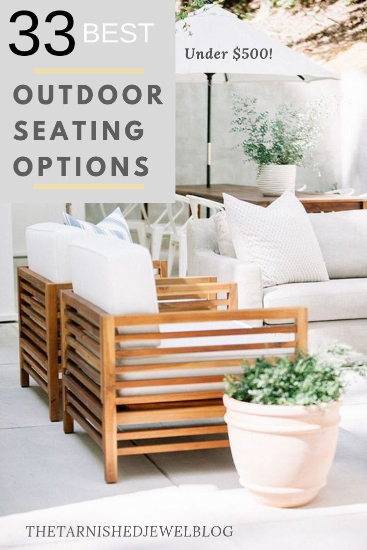 33 Best Outdoor Seating Options All Under 500 Modern in size 735 X 1102