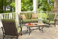 479 Hampton Bay Pembrey 4 Piece Patio Conversation Set With pertaining to proportions 1000 X 1000