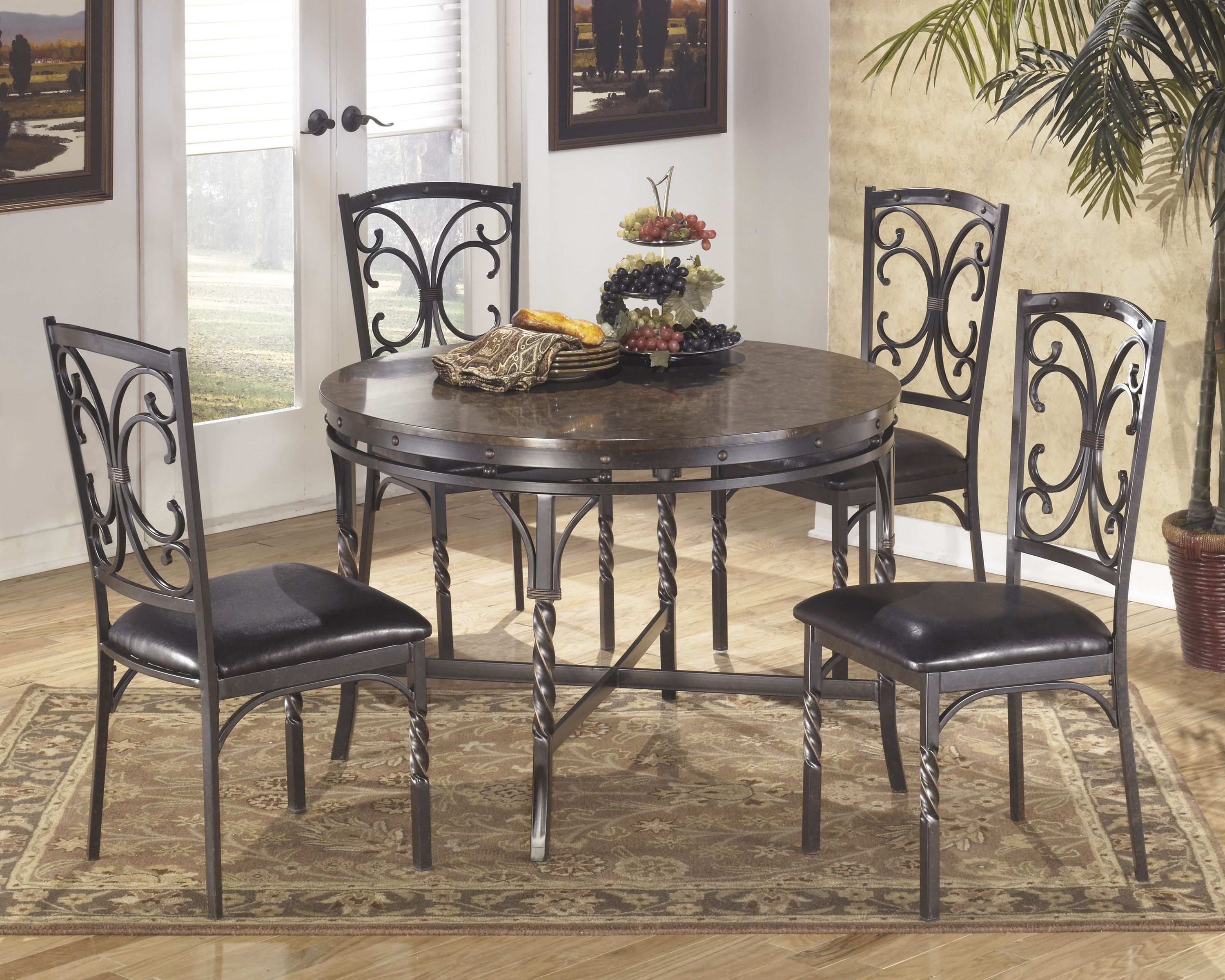 5 Piece Dinette Set Under 500 Evansfurn Round Dining regarding proportions 3000 X 2400