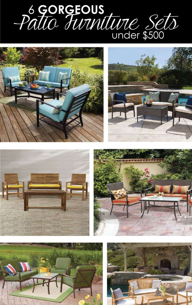 6 Gorgeous Patio Furniture Sets Under 500 Lz Cathcart intended for measurements 745 X 1184