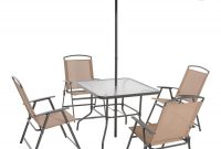 6 Piece Patio Dining Set Folding Table Chairs Umbrella regarding size 1450 X 1450