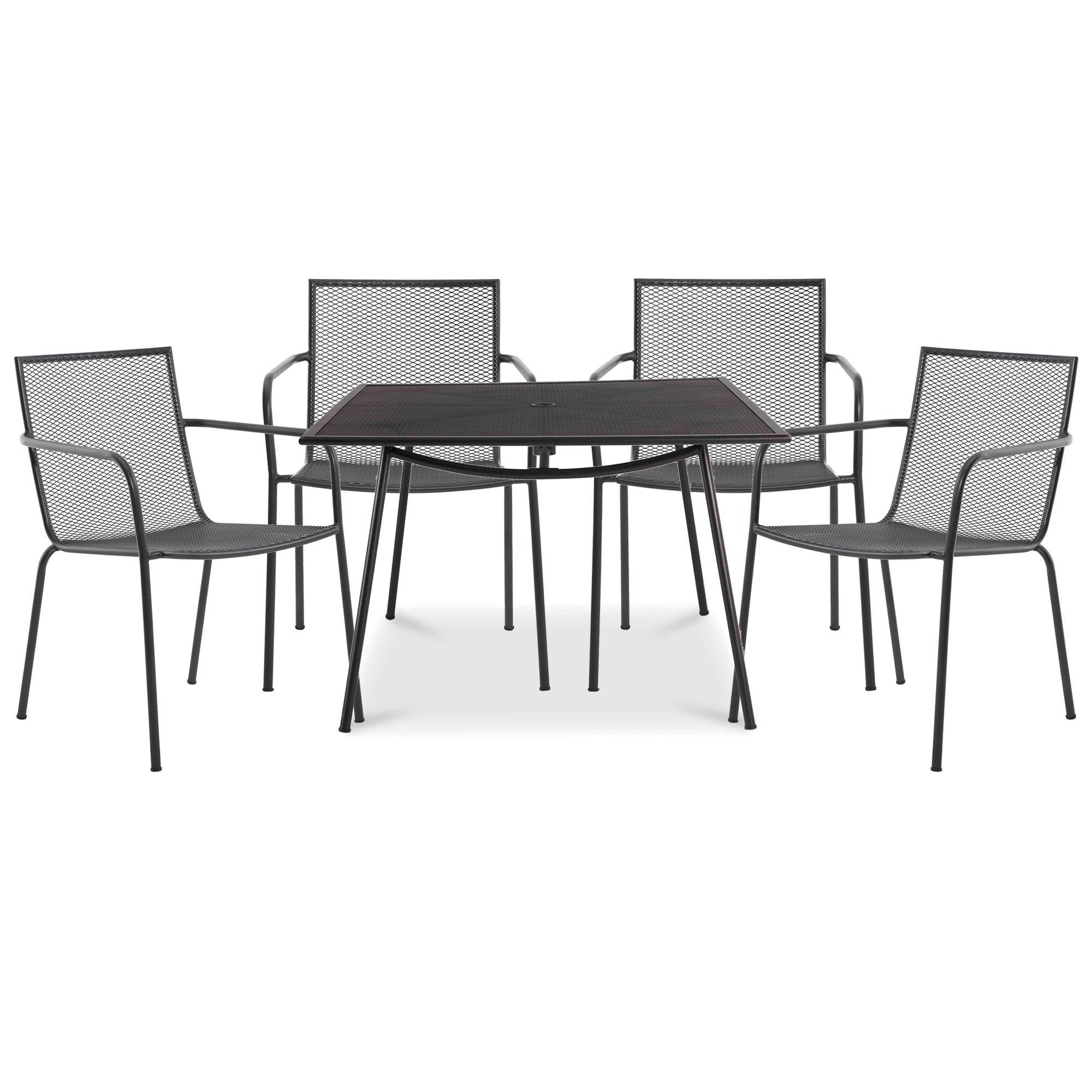 Adelaide Metal 4 Seater Armchair Set Bq For All Your Home intended for size 2000 X 2000