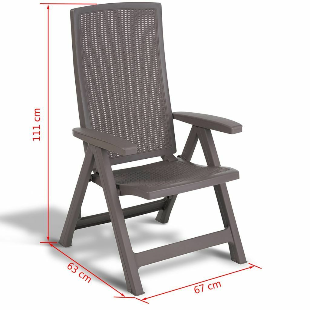 Allibert Reclining Garden Chair Montreal Graphite Outdoor Patio Seat 222971 pertaining to size 1024 X 1024