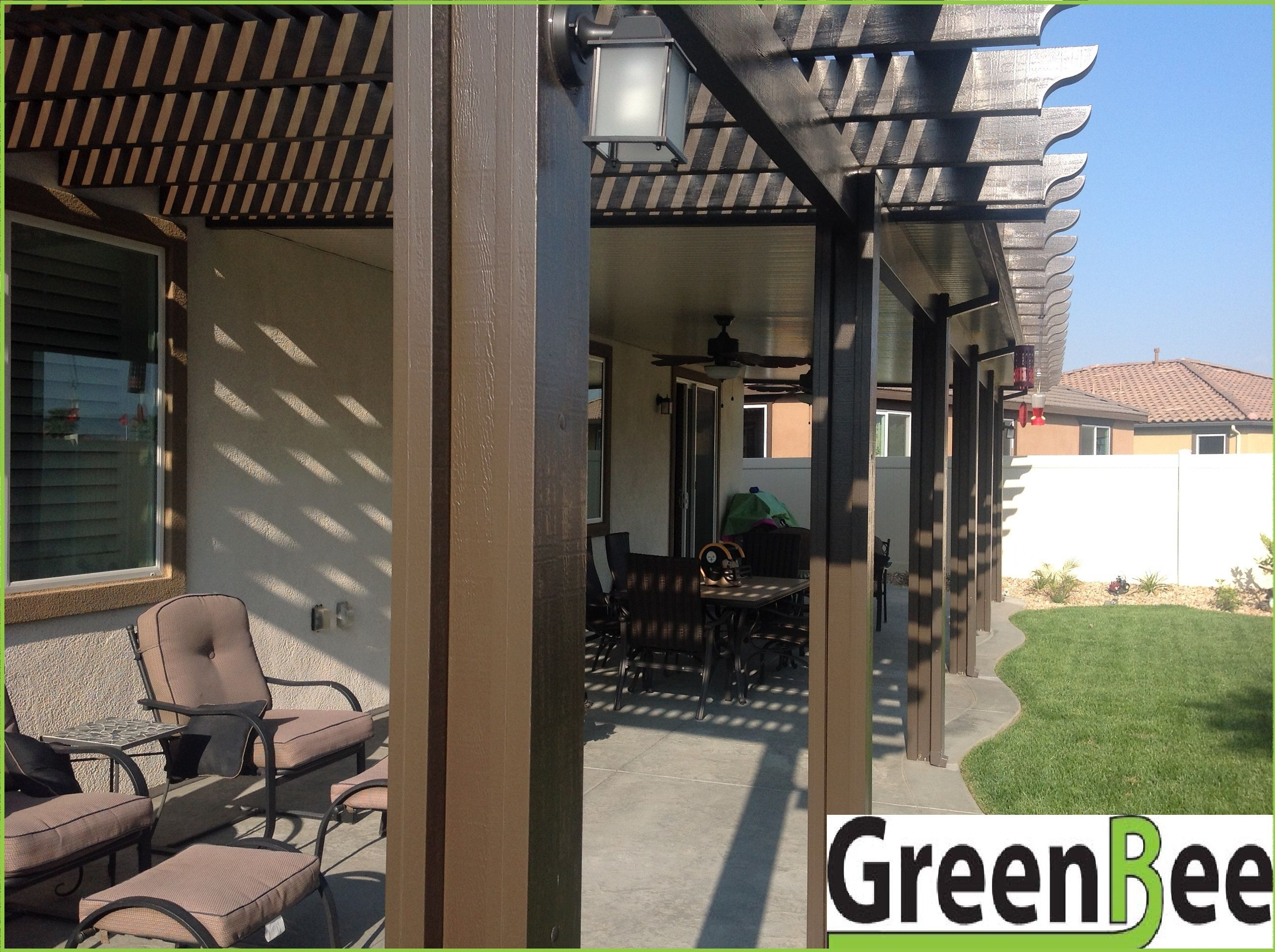 Alumawood Lattice And Solid Patio Cover Combined With intended for measurements 2592 X 1936