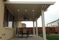 Alumawood Patio Cover With Fan And Two Lightstrips Canned with measurements 3264 X 2448