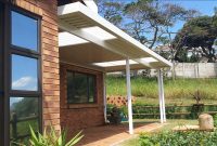 Aluminium Patio Awning With Polycarbonate Roof Sheets intended for sizing 2139 X 1020