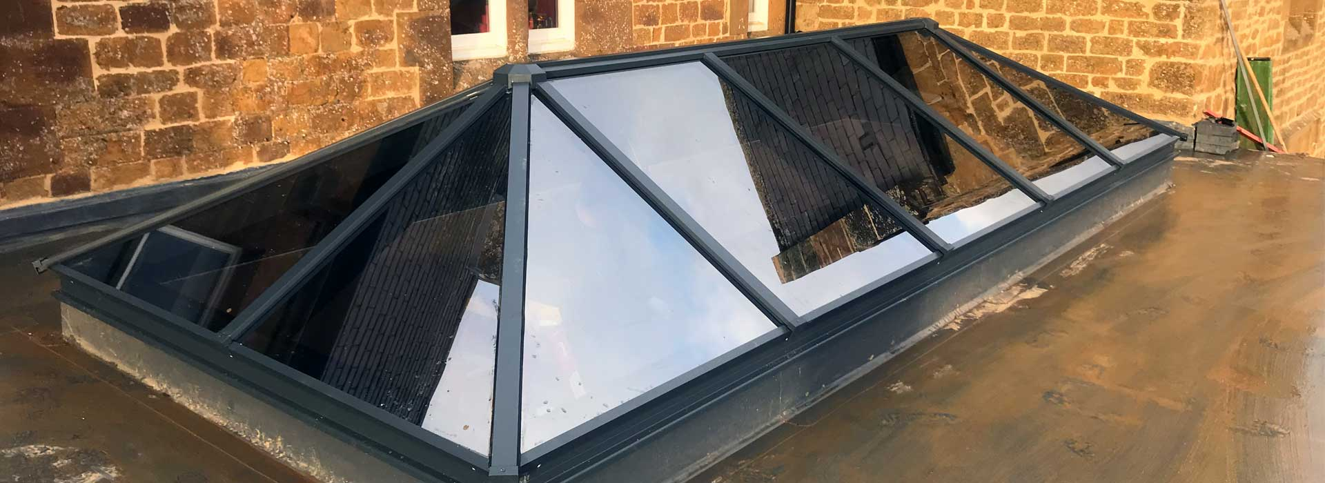 Aluminium Roof Lanterns Sidcup Flat Roof Lantern intended for proportions 1920 X 700