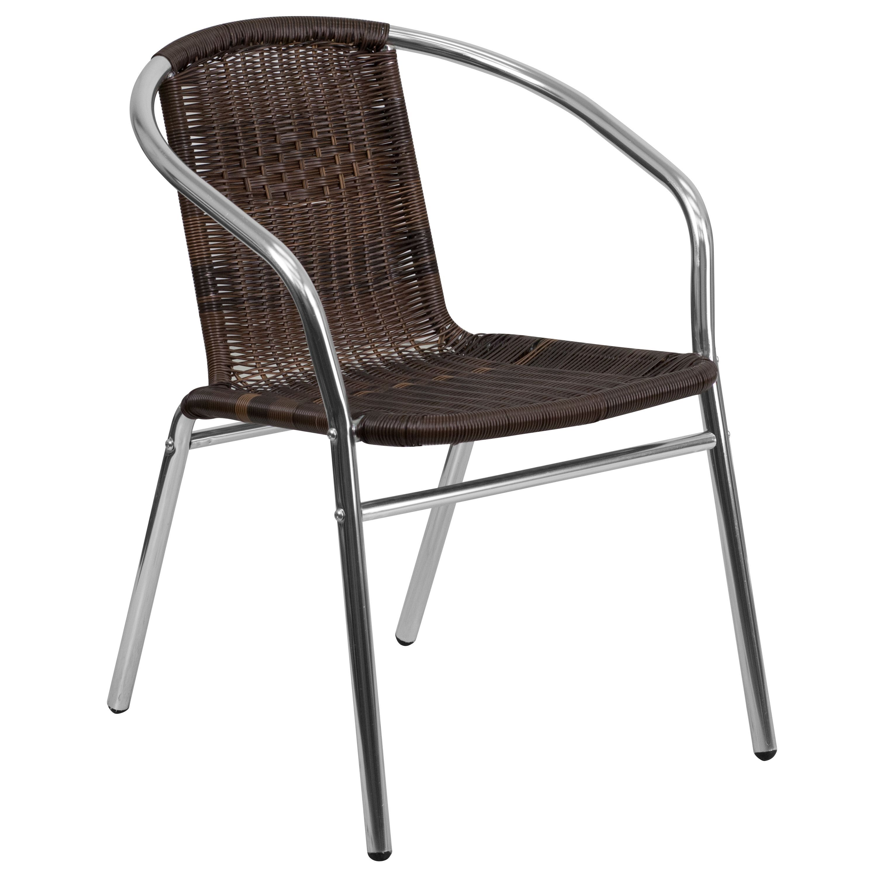 Aluminum And Rattan Indoor Outdoor Restaurant Chair intended for dimensions 3000 X 3000