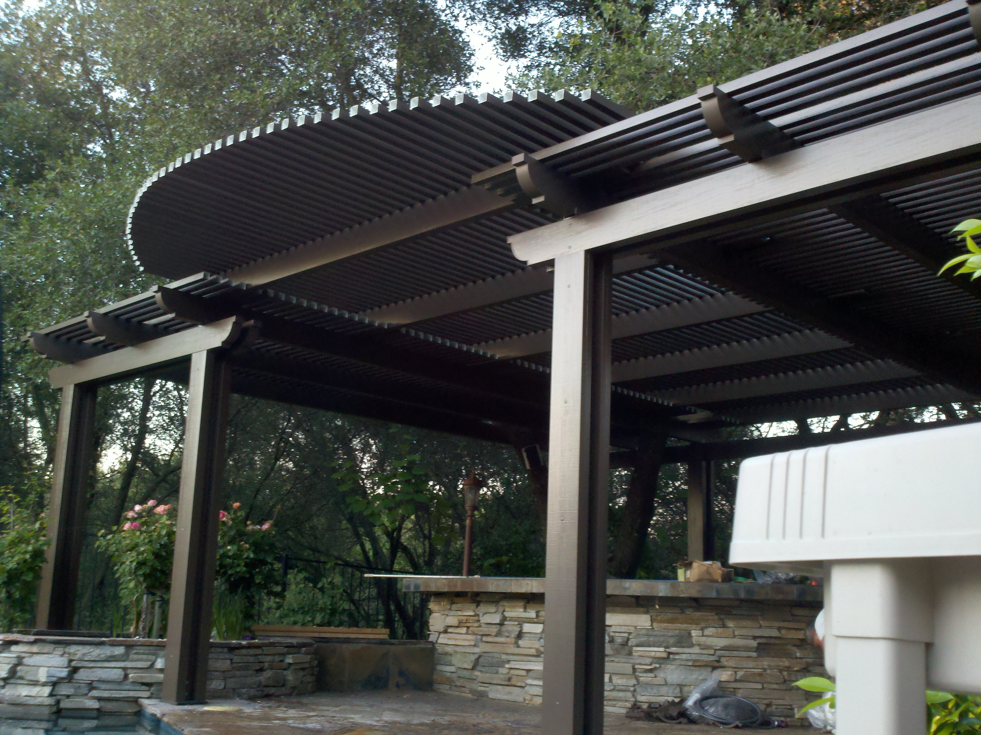 Aluminum Patio Cover Designs Covers Metal Roof Home Elements inside sizing 3264 X 2448