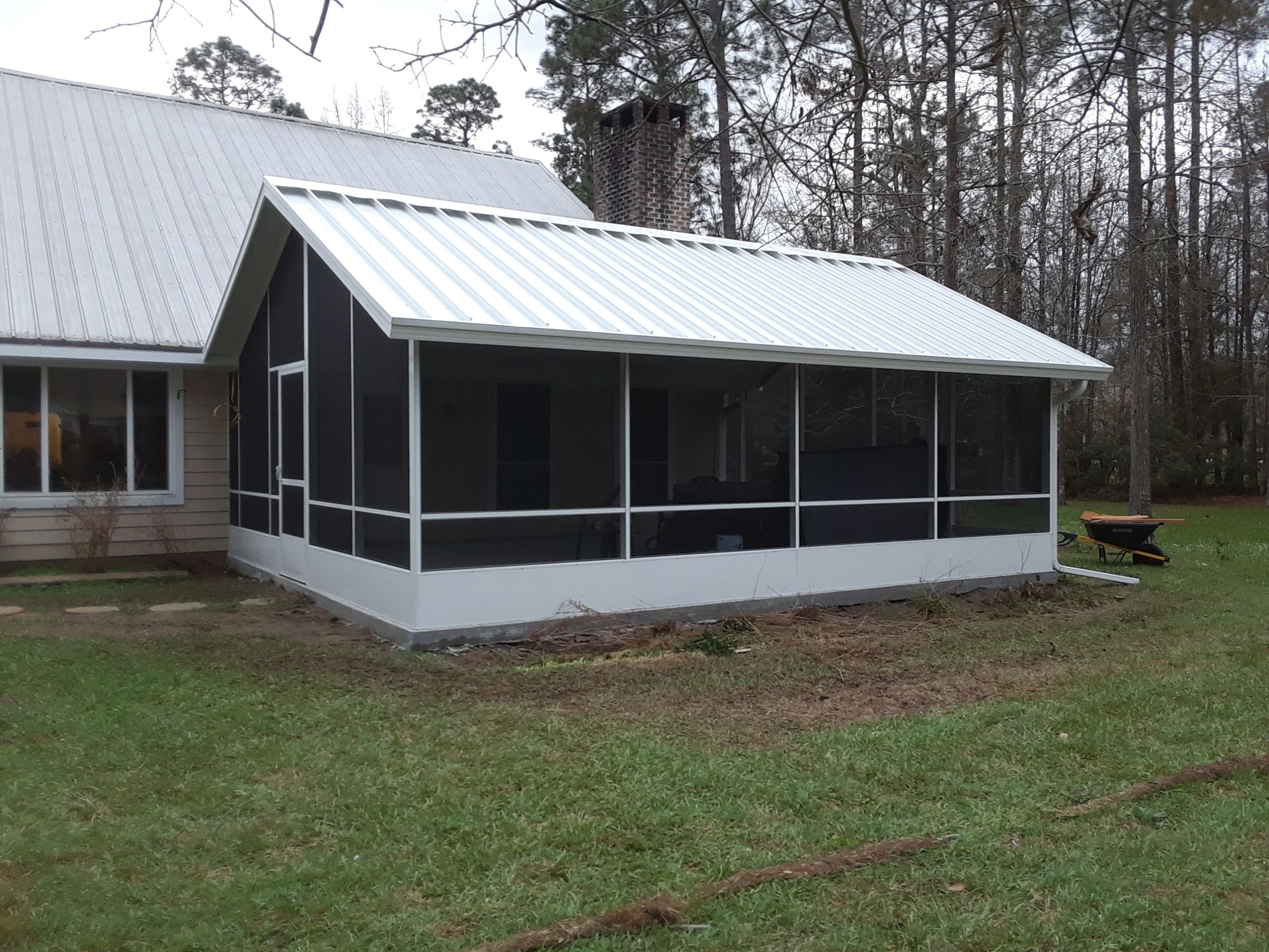 Aluminum Patio Cover New Orleans All Aluminum Construction throughout proportions 2560 X 1920