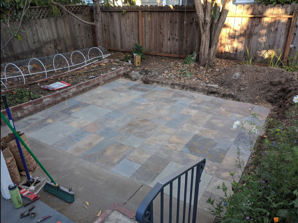 Amateur Hour Build Your Own Patio In A Weekend Ish with sizing 1200 X 897