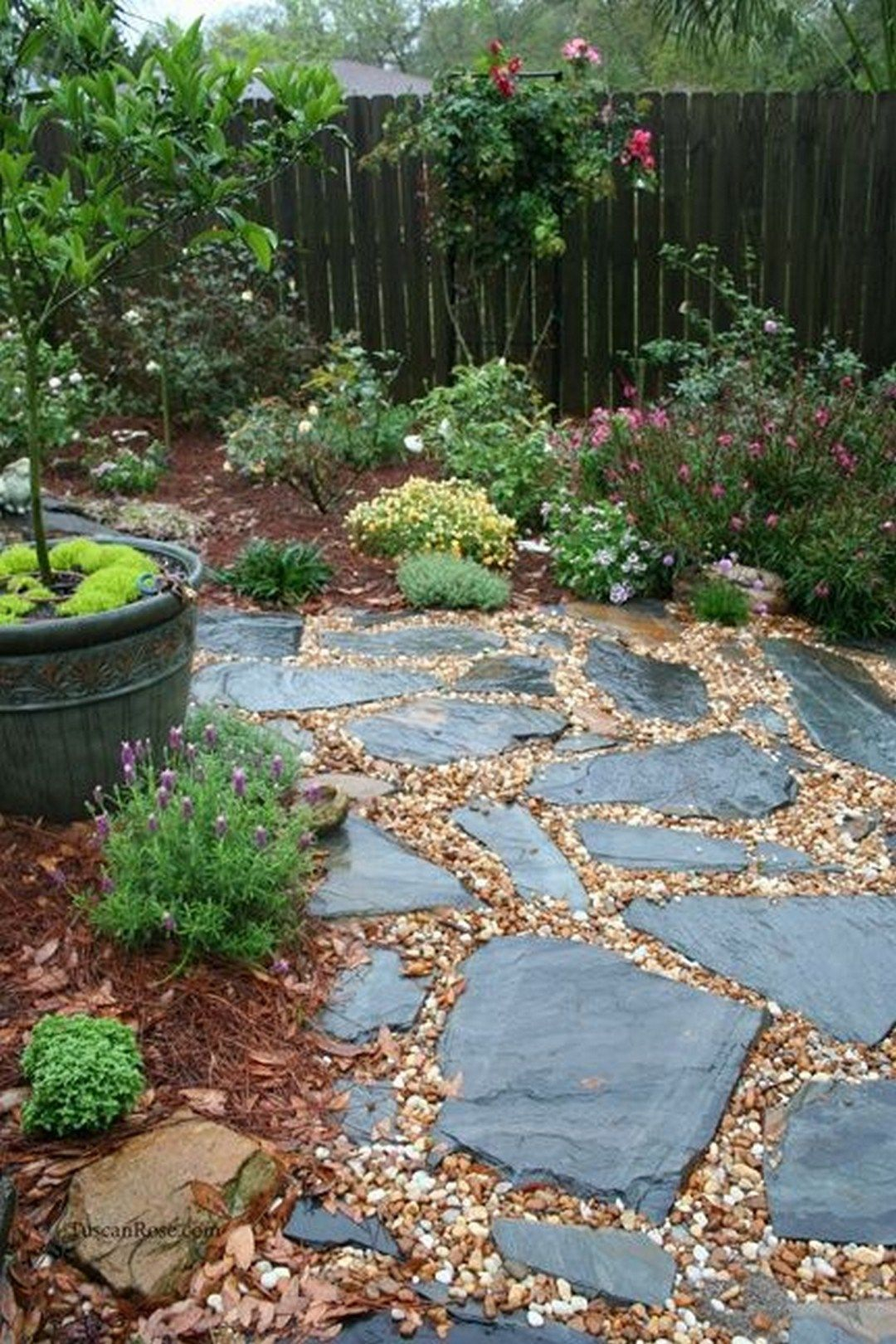 Amazing Diy Slate Patio Design And Ideas Garden Stones within dimensions 1080 X 1620