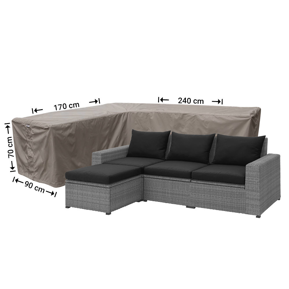 Asymmetric Corner Sofa Cover 240 X 170 Cm Garden Furniture for measurements 1000 X 1000