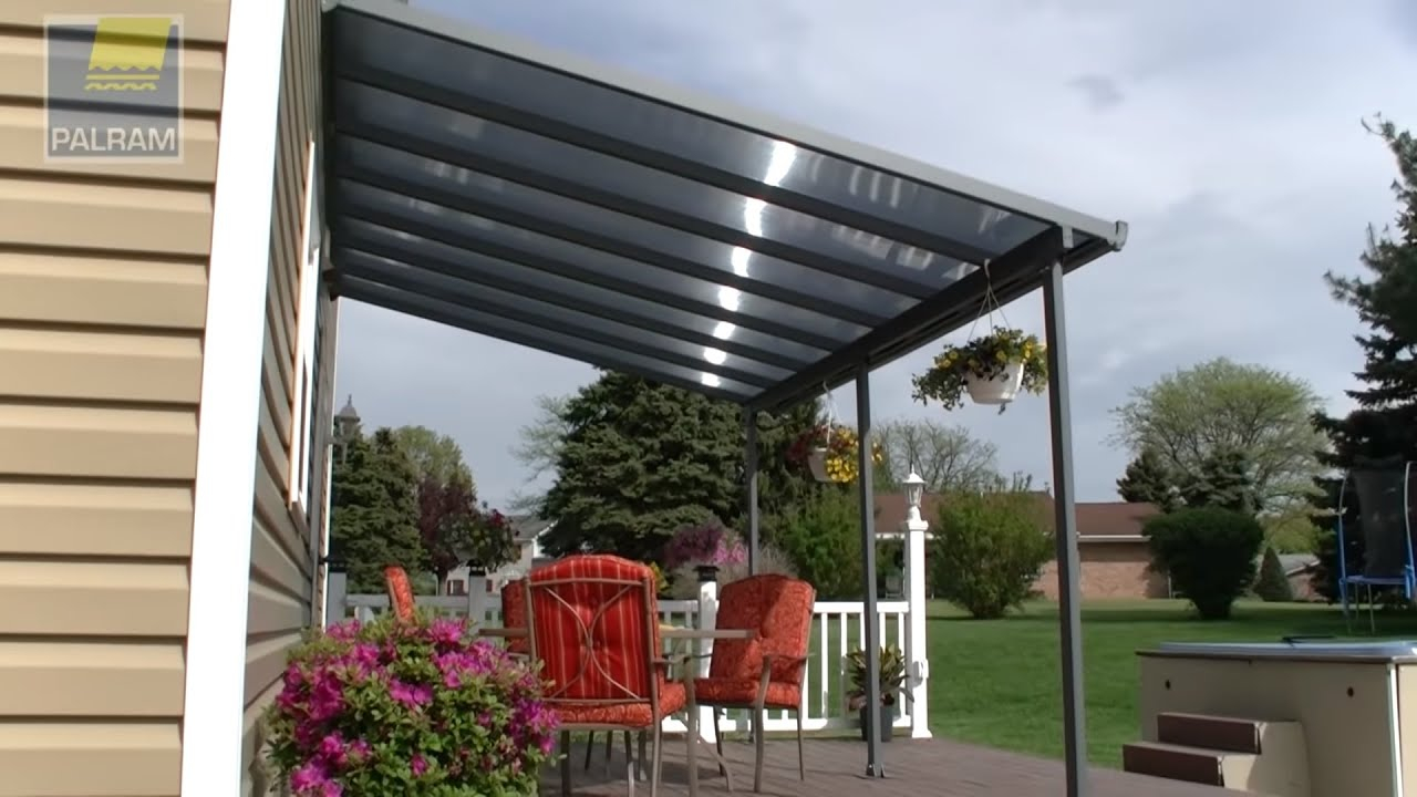 Awning Pergola Patio Cover Feria Palram Applications with measurements 1280 X 720